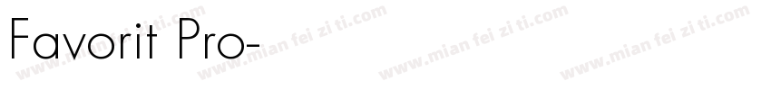 Favorit Pro字体转换